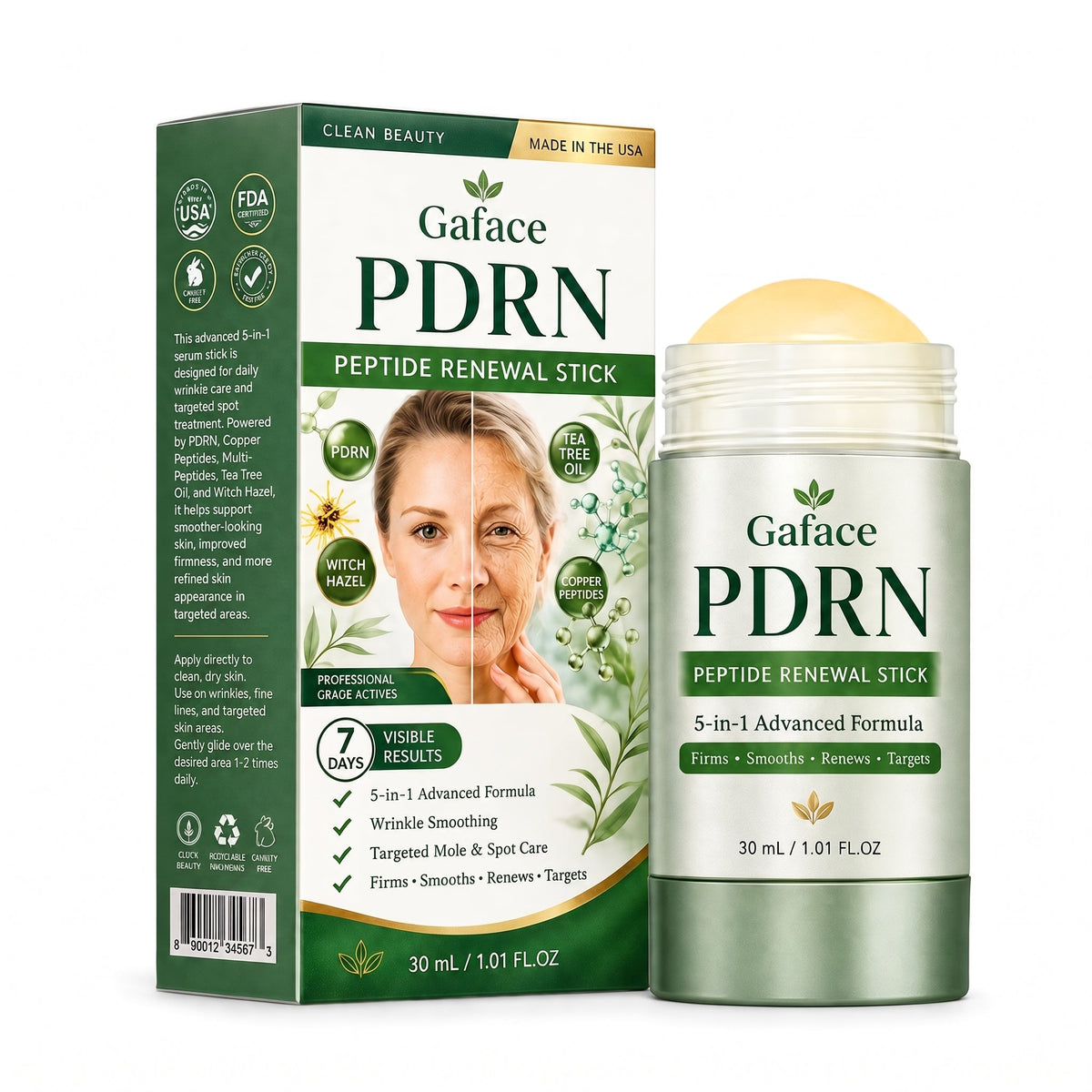 Gafaceยฎ PDRN Anti-Aging Peptide Renewal Stick