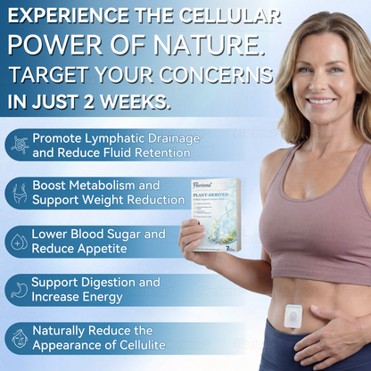 Florisma® Plant-Derived Cellular Support Complex Patch（Improve lymphatic drainage and reduce body weight）👍