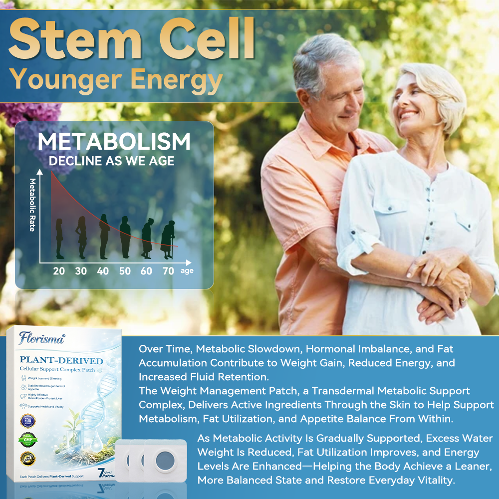 Florisma® Plant-Derived Cellular Support Complex Patch（Improve lymphatic drainage and reduce body weight）👍