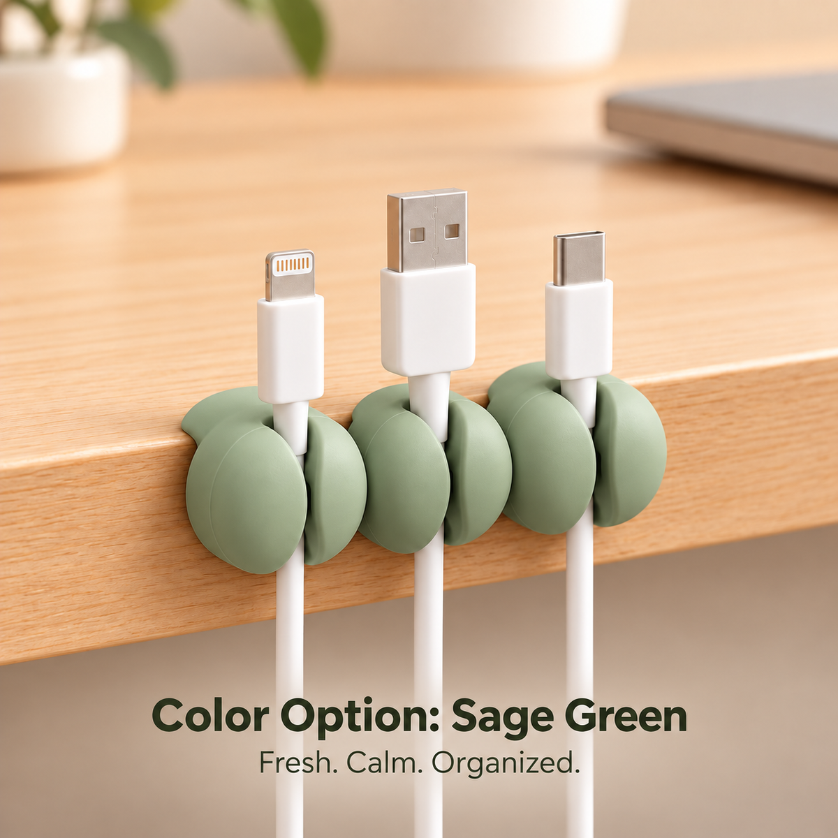 weyqr® Silicone Cable Organizer