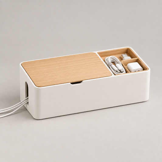 weyqr® Desktop Cable Management Box