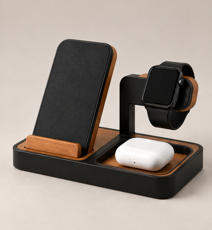 weyqr® 3-in-1 Wireless Charging Station