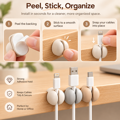 weyqr® Silicone Cable Organizer