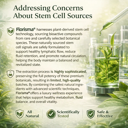 Florisma® Plant-Derived Cellular Support Complex Patch（Improve lymphatic drainage and reduce body weight）👍