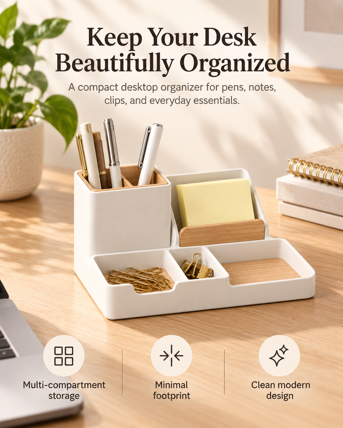 weyqr® Minimal Desk Organizer