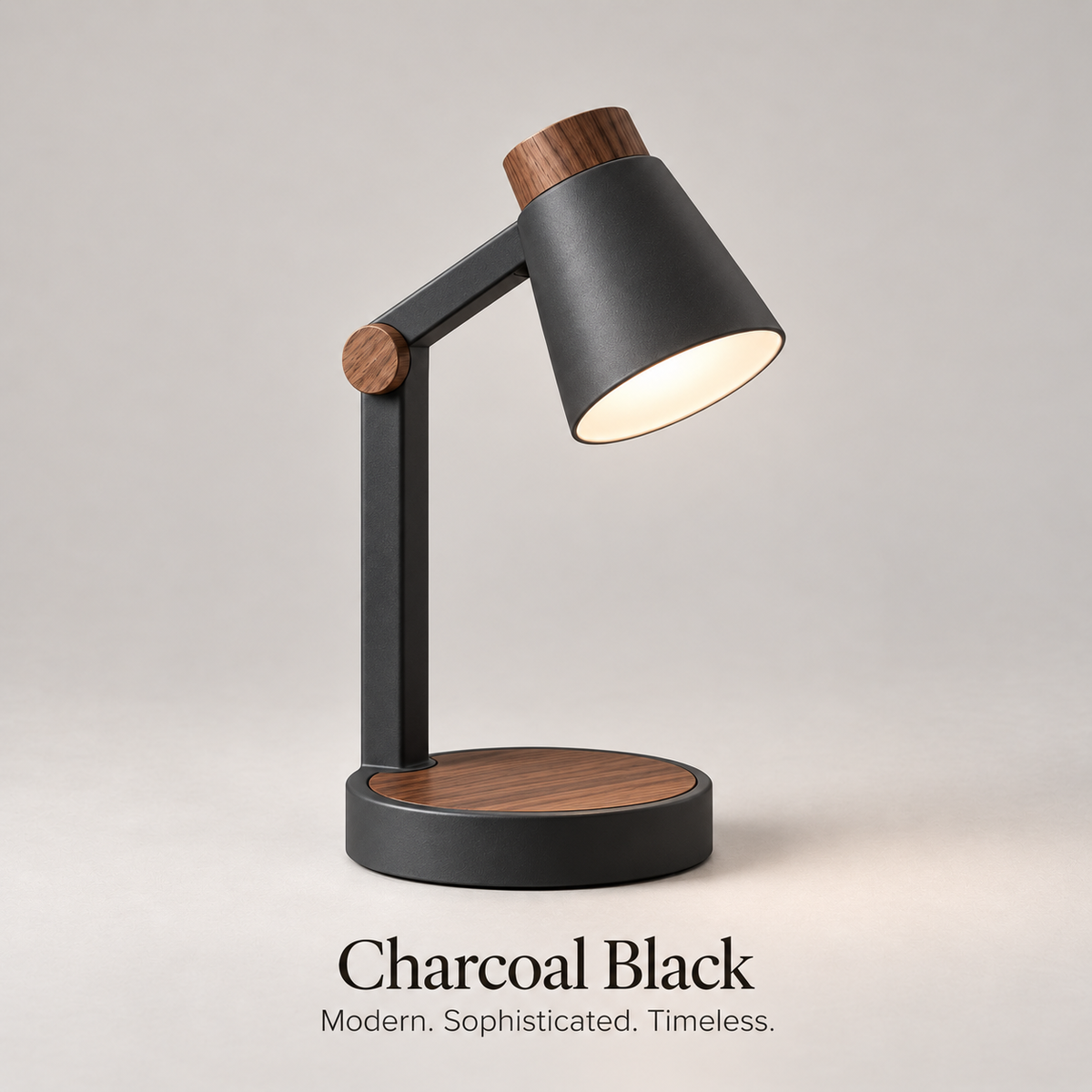 weyqr® Minimalist Wooden Accent Desk Lamp