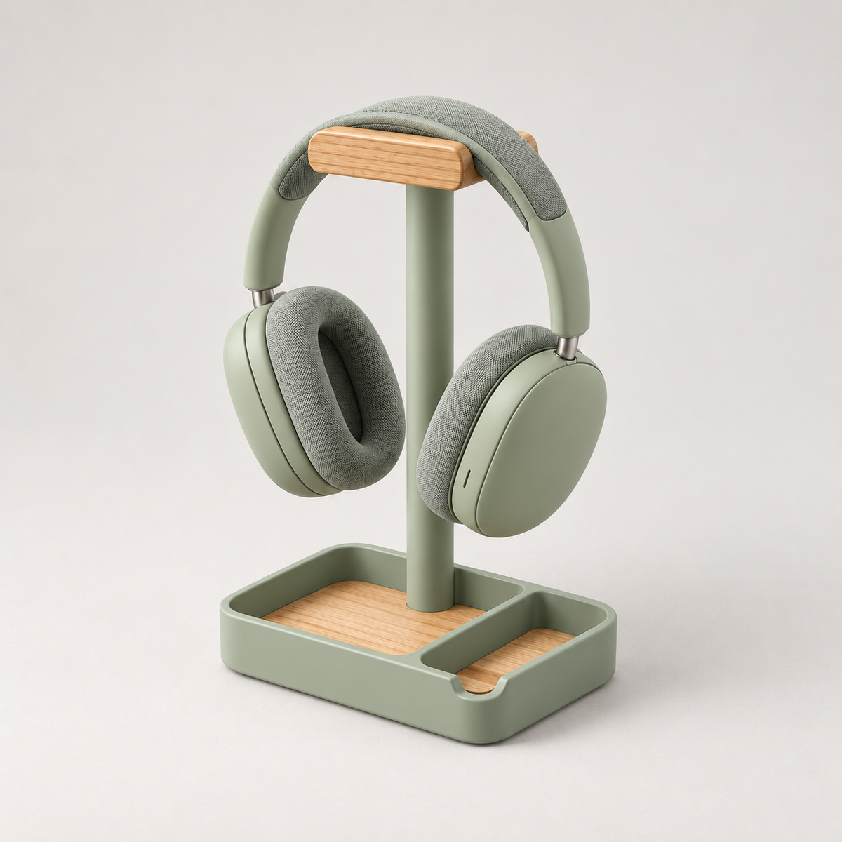 weyqr® Premium Headphone Stand with Organizer Tray