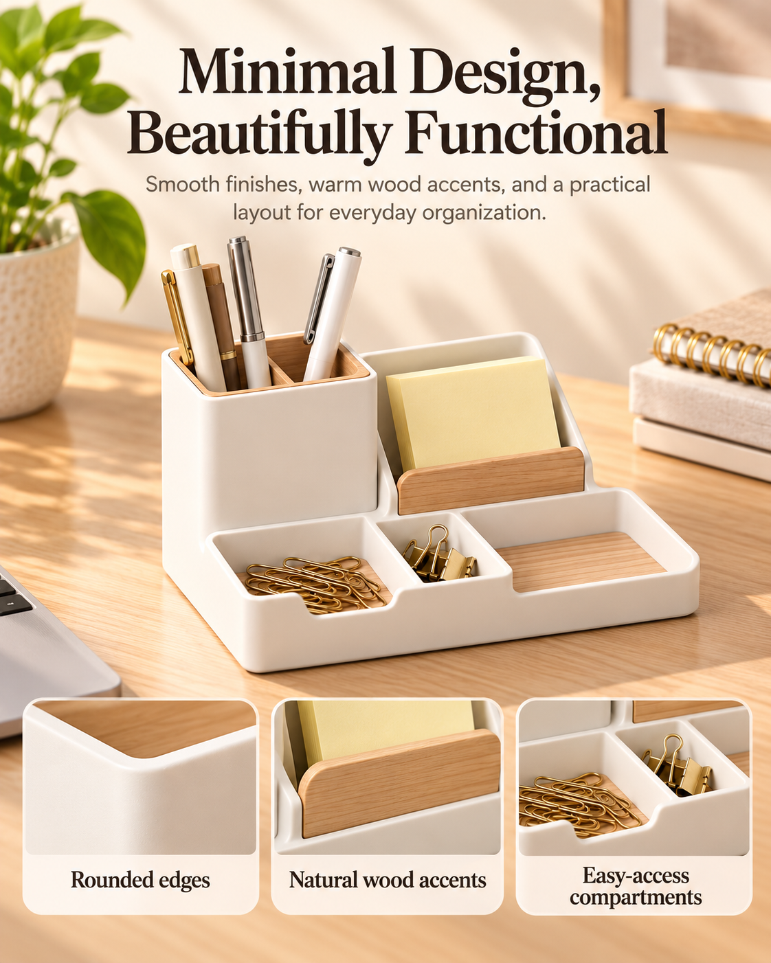 weyqr® Minimal Desk Organizer